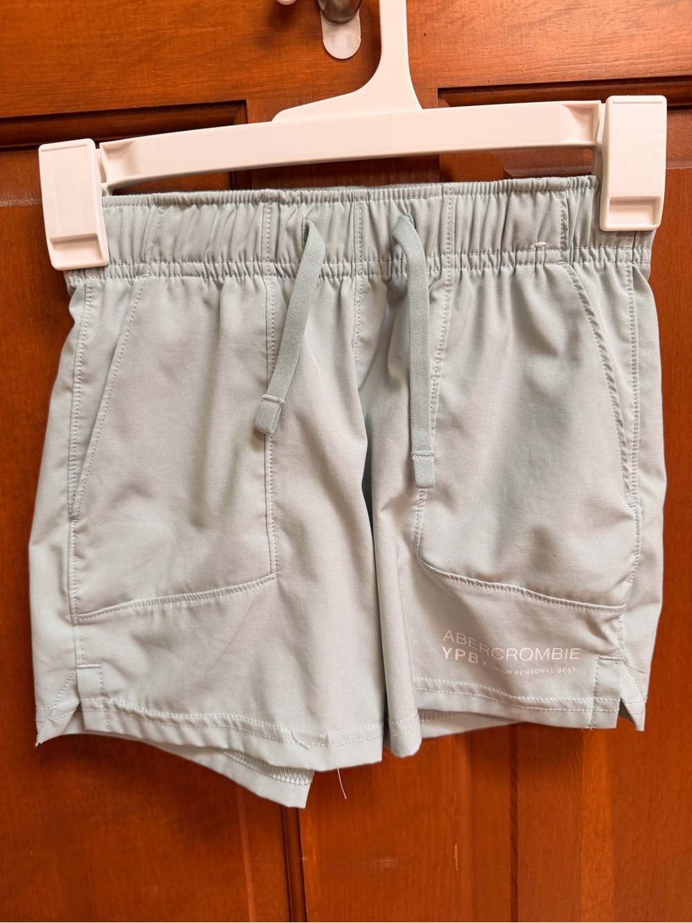 Abercrombie & Fitch YPB Sage Green Drawstring Athletic Shorts